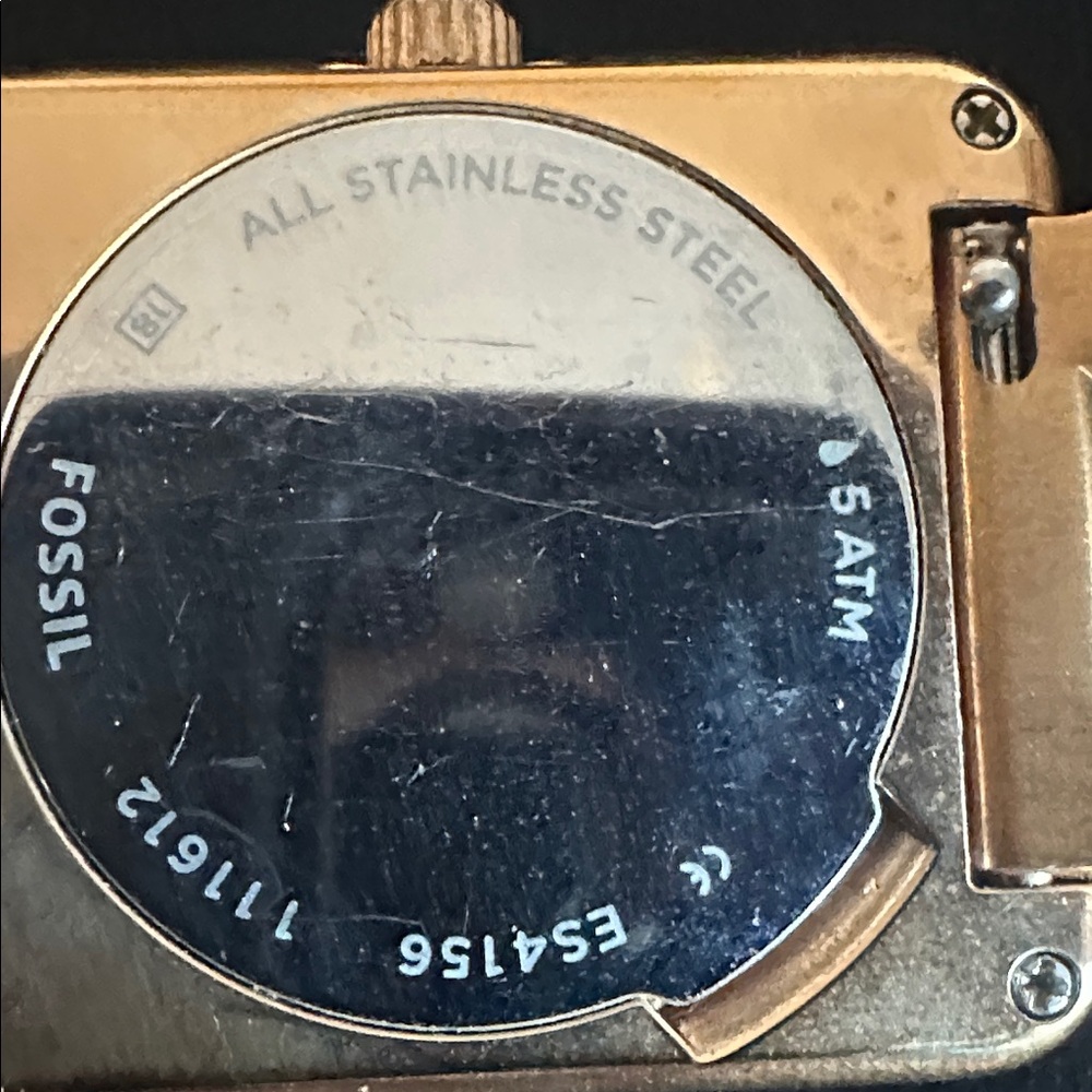 Fossil Rose Gold-Tone Rectangular Link Bracelet W… - image 4